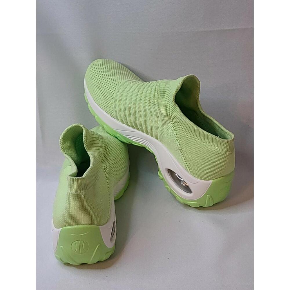 AKK Women's Colorful Sock Sneakers Mesh Air Bubble Heels Slipon EU Sz 41/US 10.5
